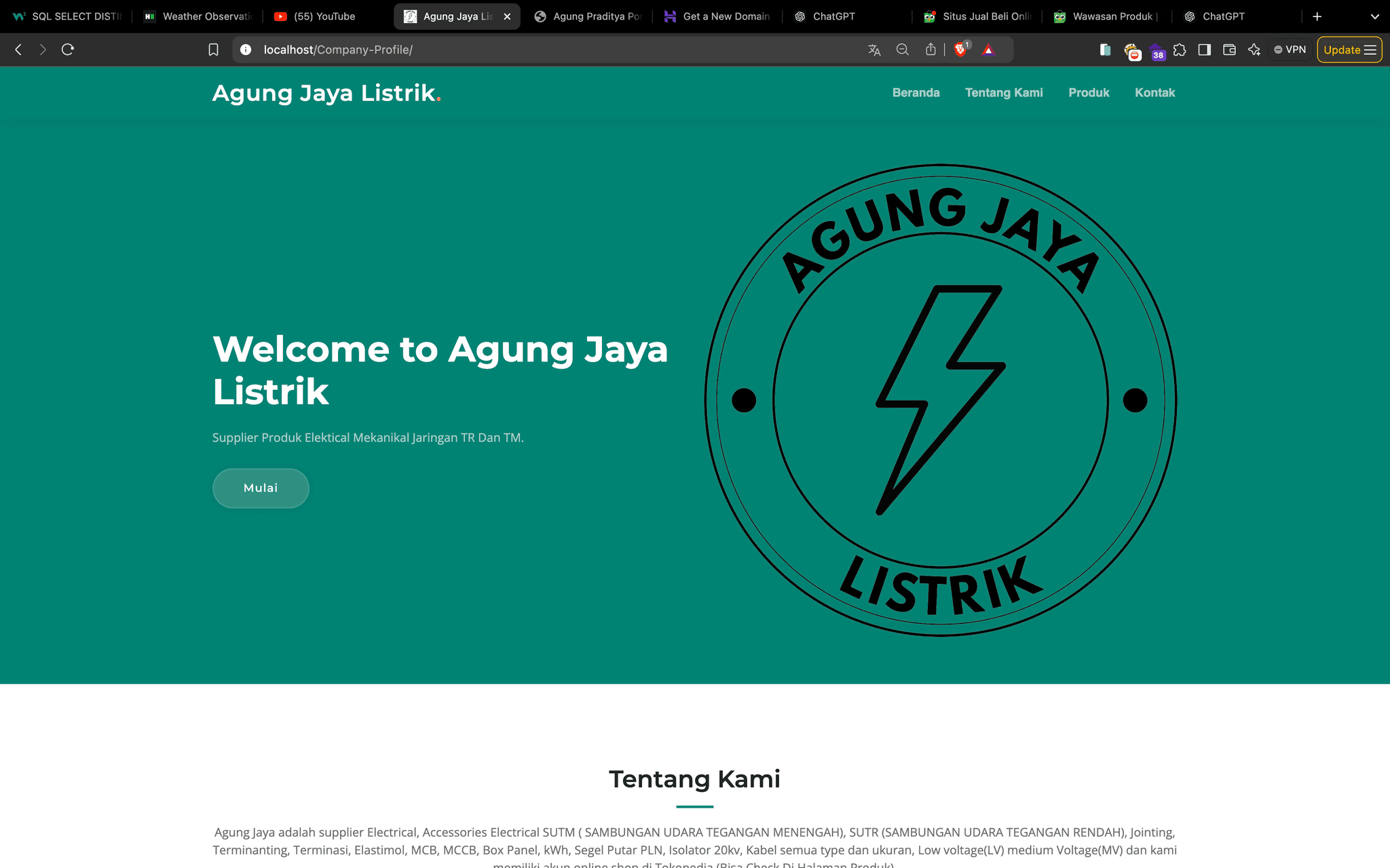 Company Profile Agung Jaya Listrik