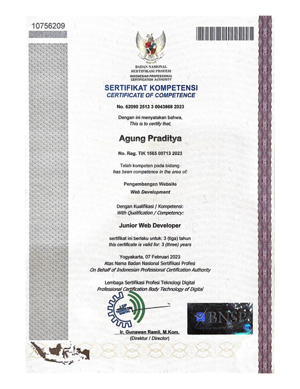 BNSP - Badan Nasional Sertifikasi Profesi